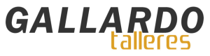 Logo GALLARDO talleres blanco
